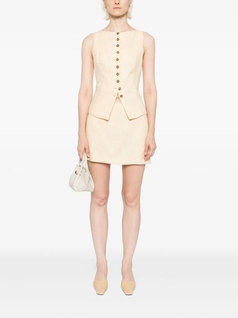 Reformation Lina linen two piece - Yellow