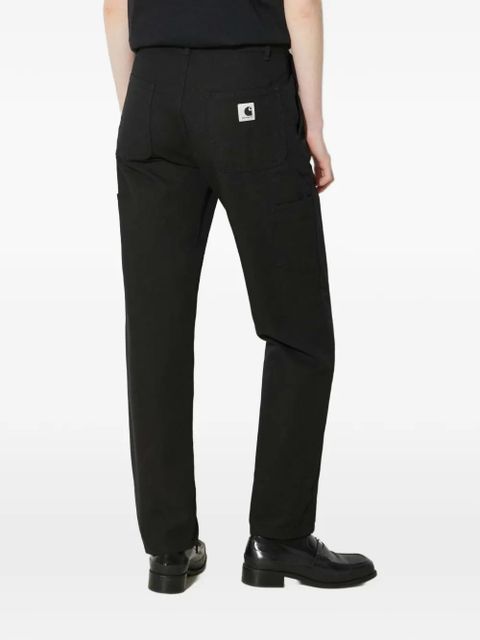Carhartt WIP logo-patch trousers - Black