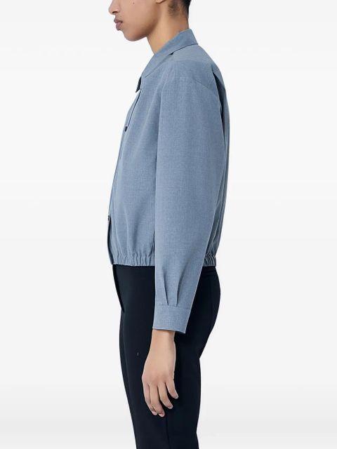 Jil Sander cropped wool jacket - Blue - zdjęcie produktu nr 2