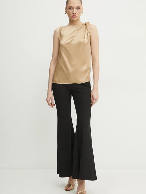 Liviana Conti bluzka damska kolor złoty gładka F5SS68