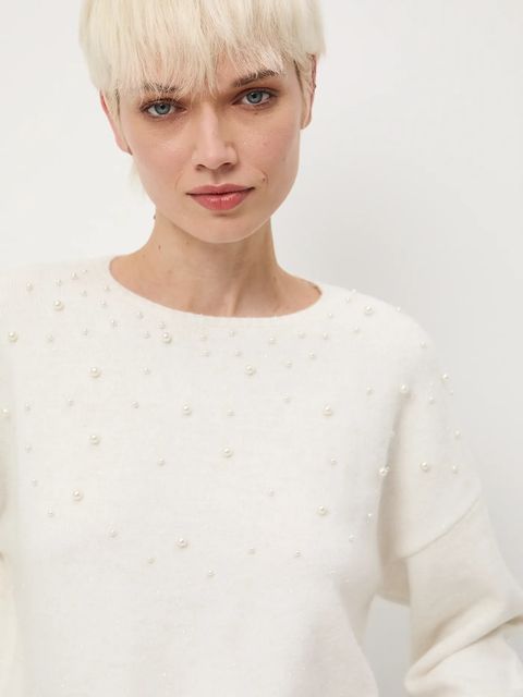 Medicine sweter damski kolor beżowy