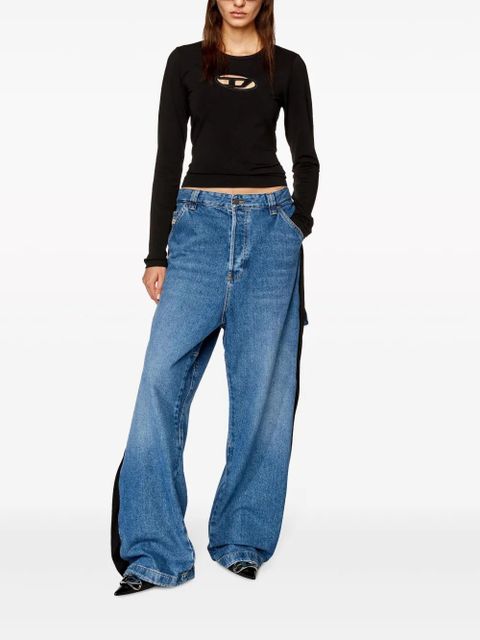 Diesel T-Angie long-sleeved T-shirt - Black