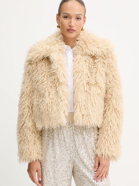 BOSS Orange płaszcz kolor beżowy 50547960 - zdjęcie produktu nr 1