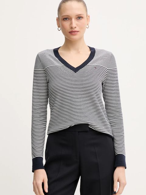 Tommy Hilfiger sweter damski kolor granatowy WW0WW40098 - zdjęcie produktu nr 1