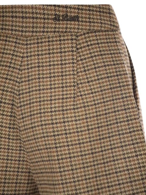 MC2 Saint Barth AYA Pied De Poule houndstooth-pattern shorts - Neutrals