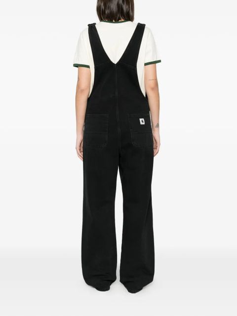 Carhartt WIP logo-patch overalls - Black