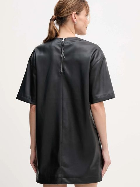 Calvin Klein Jeans sukienka kolor czarny mini prosta LV044D058G