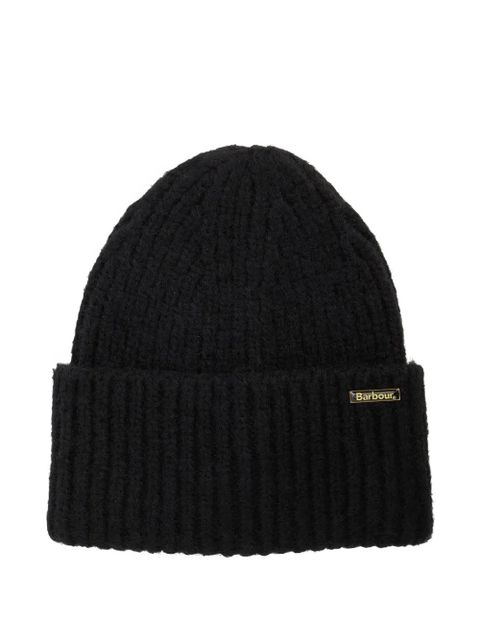 Barbour Meryl ribbed beanie hat - Black - zdjęcie produktu nr 1