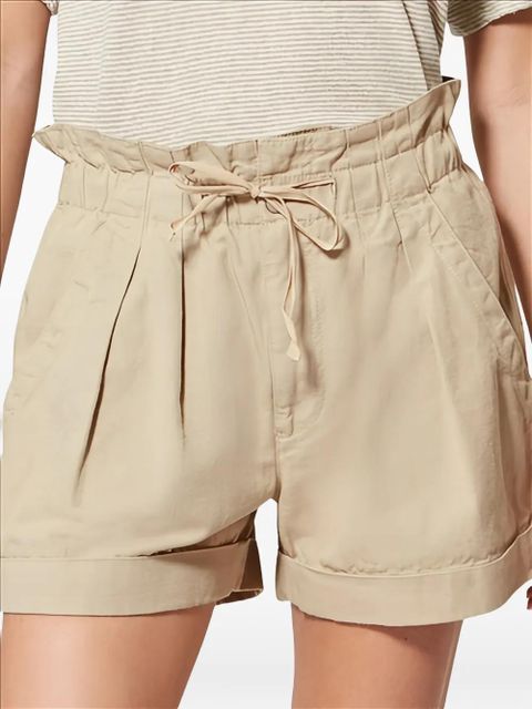ISABEL MARANT Nirma pleated-detail shorts - Neutrals