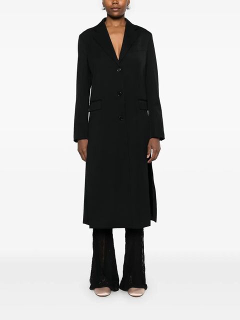 Simone Rocha bow-detail cut-out coat - Black