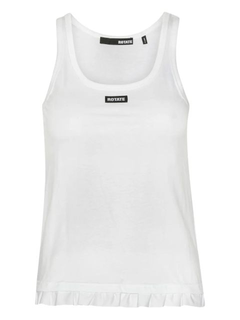 ROTATE BIRGER CHRISTENSEN ruffle-hem tank top - White - zdjęcie produktu nr 1