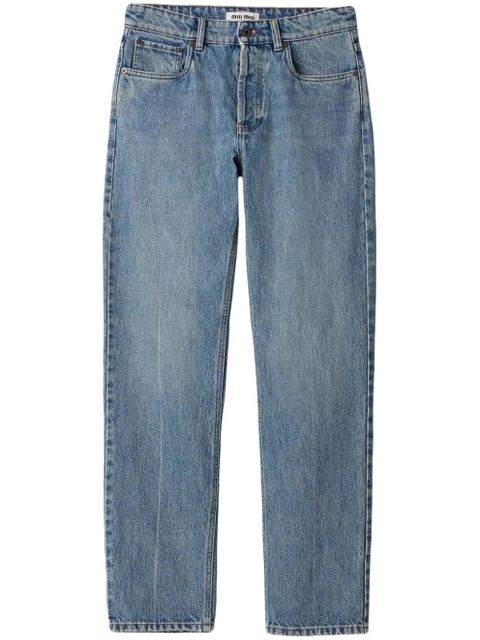 Miu Miu straight-leg jeans - Blue - zdjęcie produktu nr 1