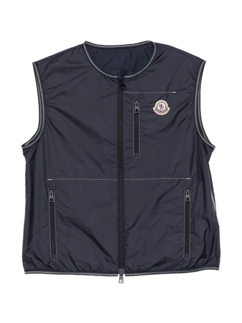 Moncler Alshain zip gilet - Blue - zdjęcie produktu nr 1
