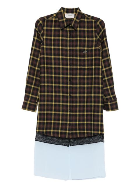 Coperni panelled layered dress - Brown - zdjęcie produktu nr 1