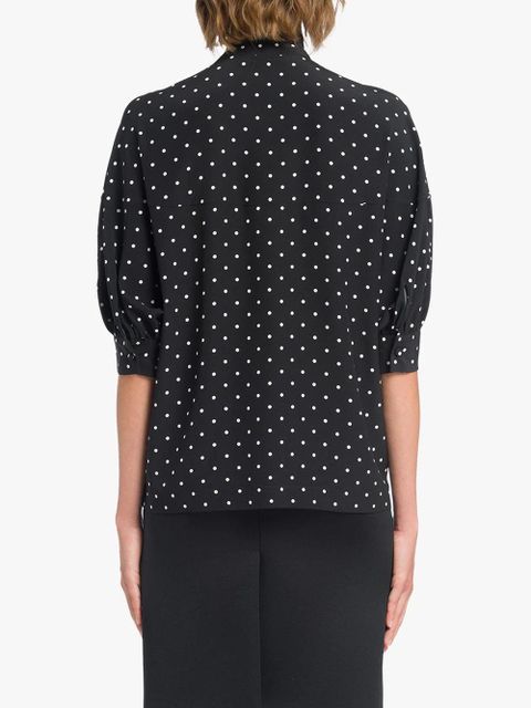 Prada polka-dot blouse - Black