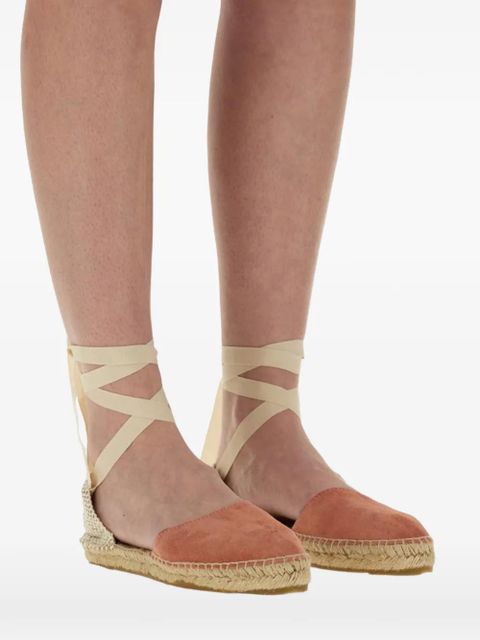 Manebi suede tie-fastening sandals - Brown
