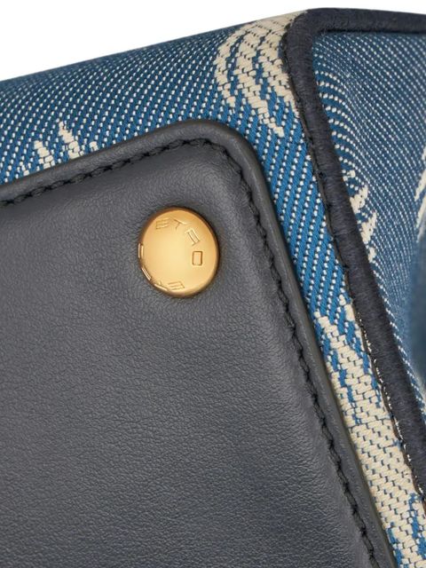 ETRO medium Vela denim shoulder bag - Blue