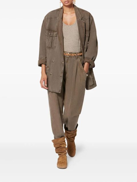 MARANT ÉTOILE Nevala double-breasted blazer - Brown