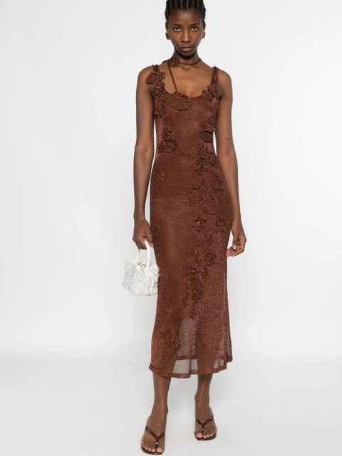 Cult Gaia Pemma knitted maxi dress - Brown