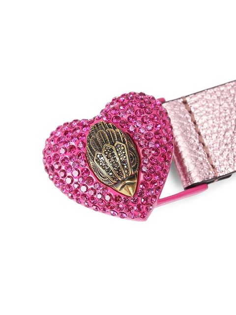 Kurt Geiger London pasek skórzany dwustronny damski kolor różowy 5411298109