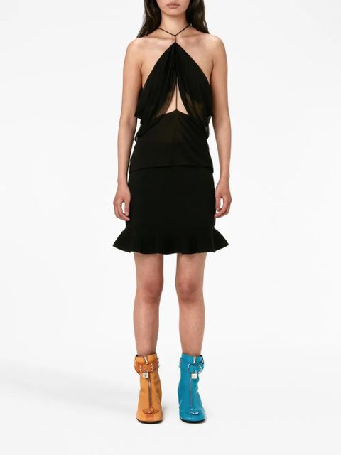 JW Anderson ruffled mini skirt - Black - zdjęcie produktu nr 2