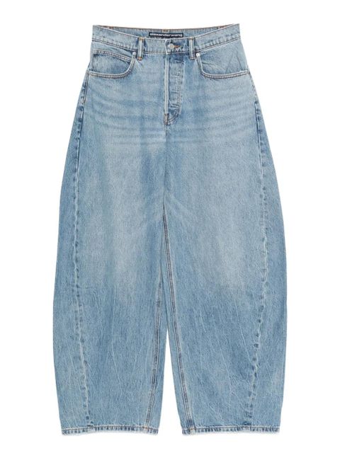Alexander Wang crystal-embellished wide-leg jeans - Blue - zdjęcie produktu nr 1