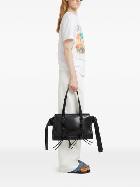 Marni knotted-ties shoulder bag - Black - zdjęcie produktu nr 2