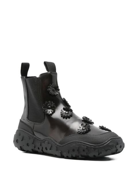 Cecilie Bahnsen Binley flower-embellished chelsea boots - Brown - zdjęcie produktu nr 2