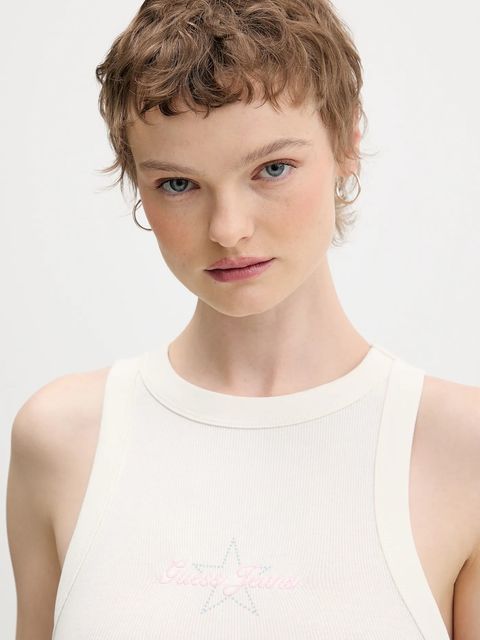 Guess Jeans top kolor beżowy W6RP23 KA0H1