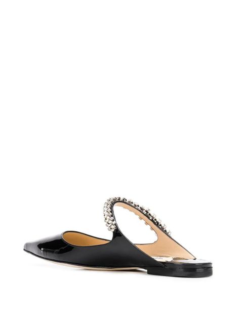 Jimmy Choo Bing crystal-embellished pointed mules - Black