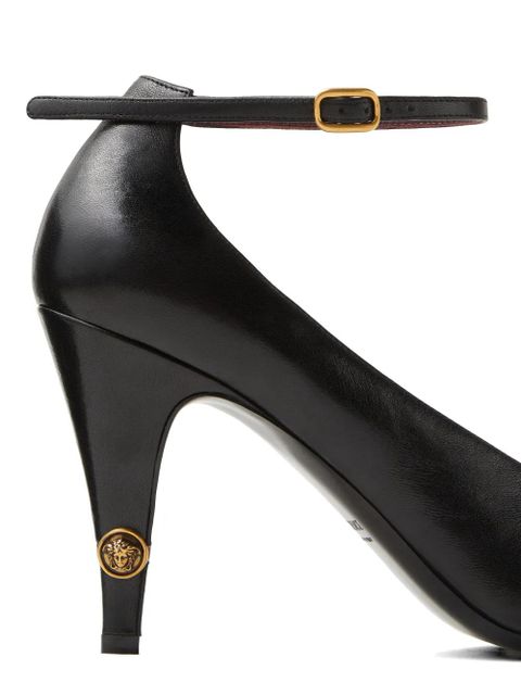 Versace Gianni leather pumps 90 mm - Black