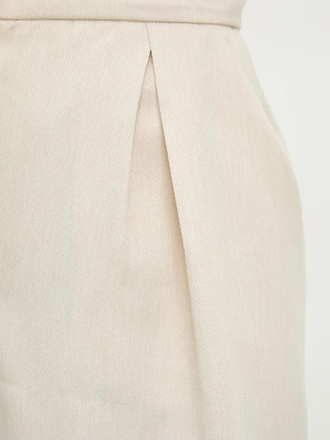 Answear.LAB spodnie damskie kolor beżowy szerokie high waist