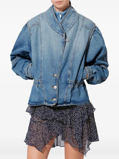 ISABEL MARANT Dolie puffed-sleeve jacket - Blue