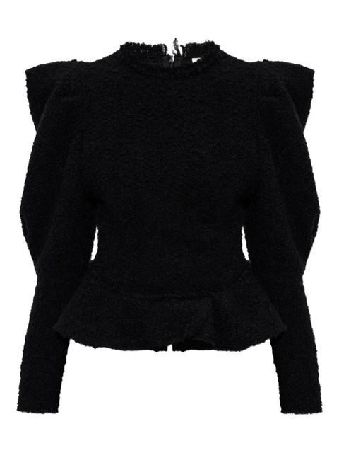 ISABEL MARANT Giamili peplum top - Black - zdjęcie produktu nr 1