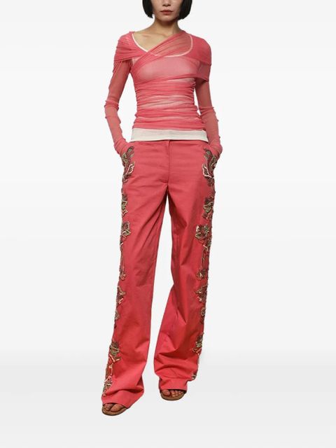 Christopher Esber layered tulle top - Pink - zdjęcie produktu nr 2