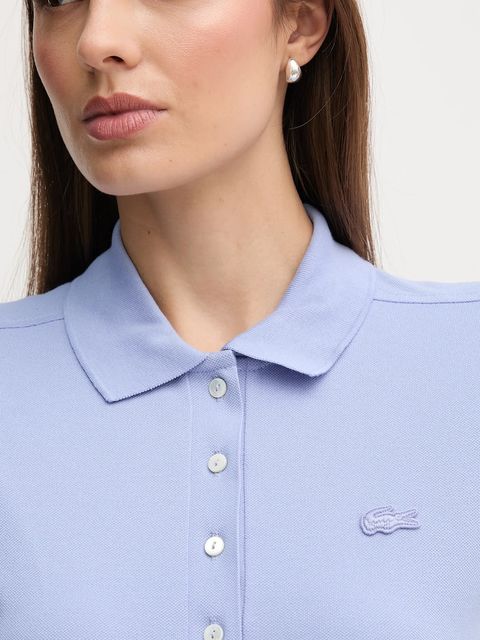 Lacoste polo damski kolor niebieski PF5462