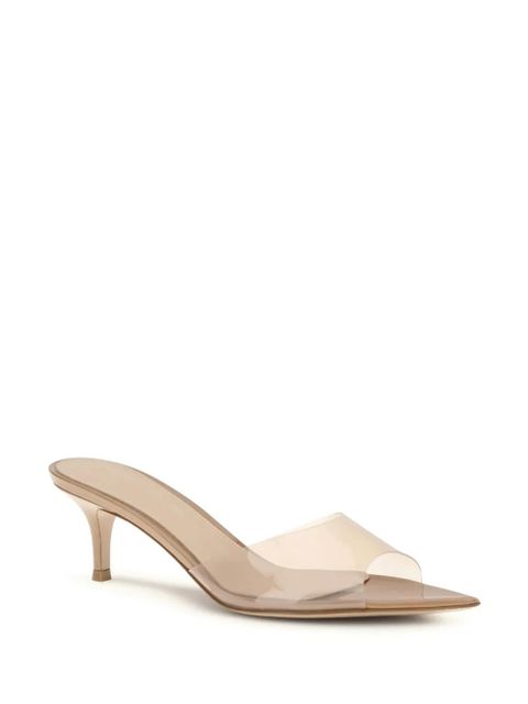 Gianvito Rossi 55mm Elle pointed-toe heeled sandals - Neutrals - zdjęcie produktu nr 2