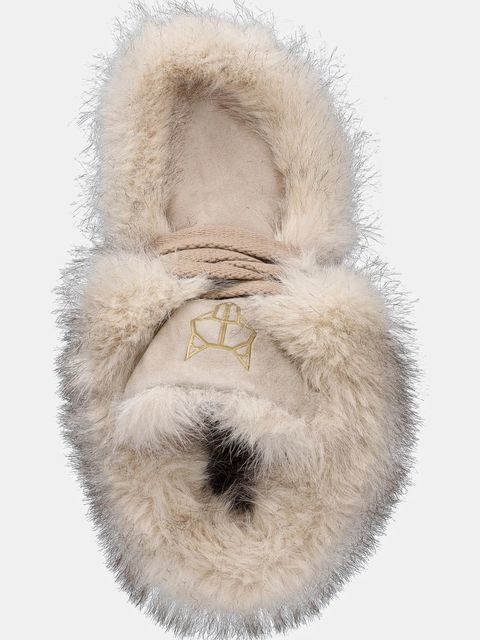 Naked Wolfe śniegowce Bambi kolor beżowy Bambi Faux Fur Suede Ice