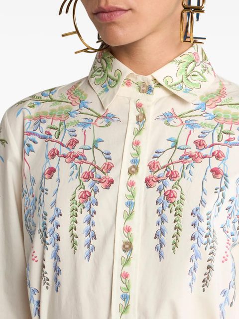 ETRO floral-print shirt dress - Neutrals