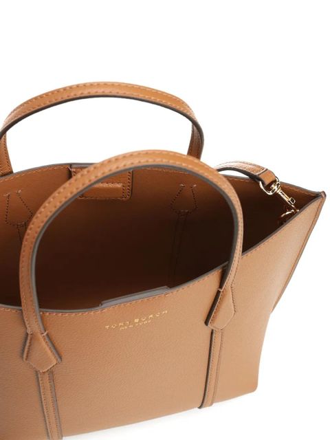 Tory Burch small Perry leather tote bag - Brown