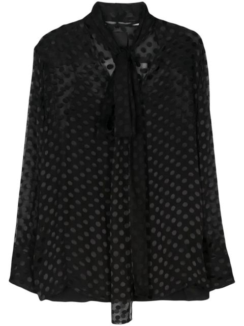 Givenchy polka dot-devoré blouse - Black - zdjęcie produktu nr 1