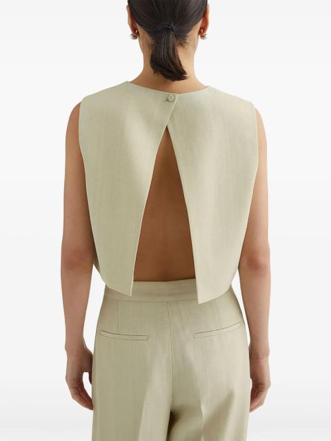 Jil Sander crew-neck vest - Neutrals
