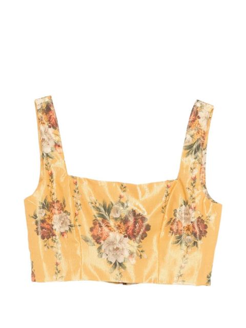 Agua By Agua Bendita Amanda Paramo cropped top - Yellow - zdjęcie produktu nr 1