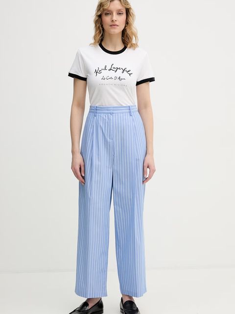 Karl Lagerfeld t-shirt damski bawełniany - zdjęcie produktu nr 1