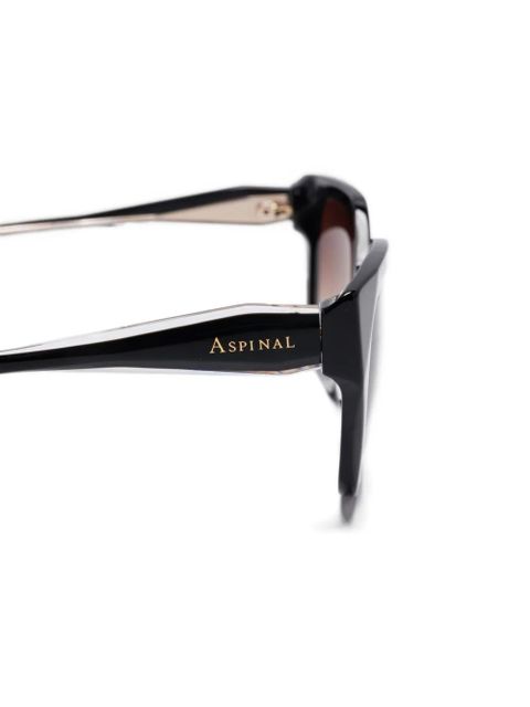 Aspinal Of London Como butterfly-frame sunglasses - Black