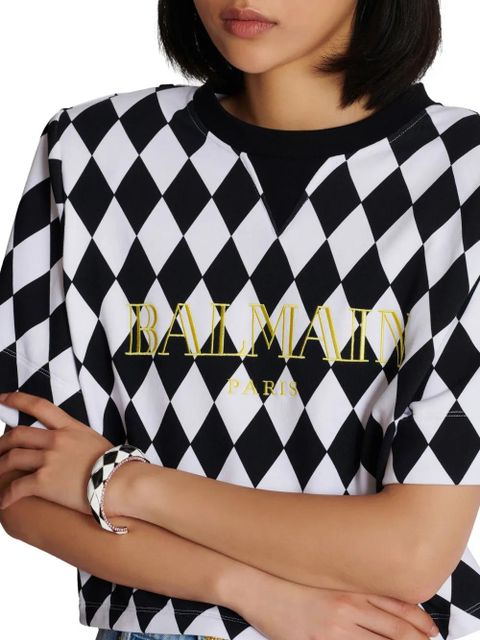 Balmain Diamond crystal-embellished bangle - White