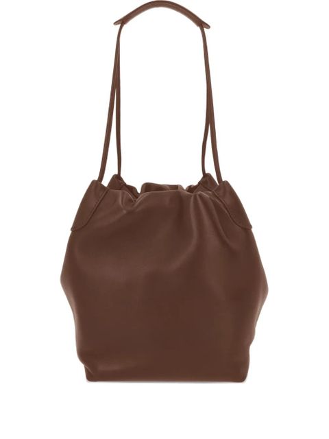 Loro Piana leather bucket bag - Brown - zdjęcie produktu nr 1
