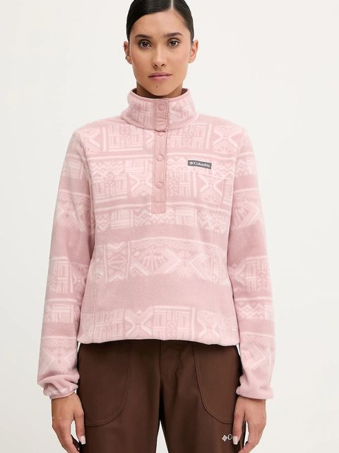 Columbia bluza outdoorowa Benton Springs damska kolor różowy wzorzysta 2085611 - zdjęcie produktu nr 1