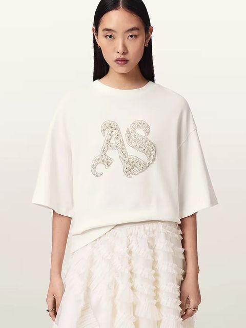 AllSaints T-shirt oversize damski bawełniany ICON - zdjęcie produktu nr 1
