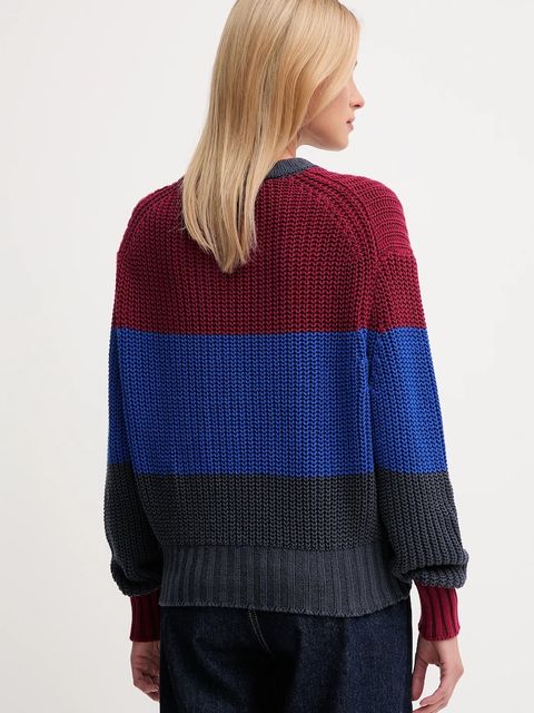 Calvin Klein Jeans sweter bawełniany damski kolor granatowy LV047D302G